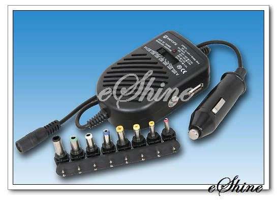 Universal Laptop/Notebook Car Charger DC Power Adapter DC 12V 80W