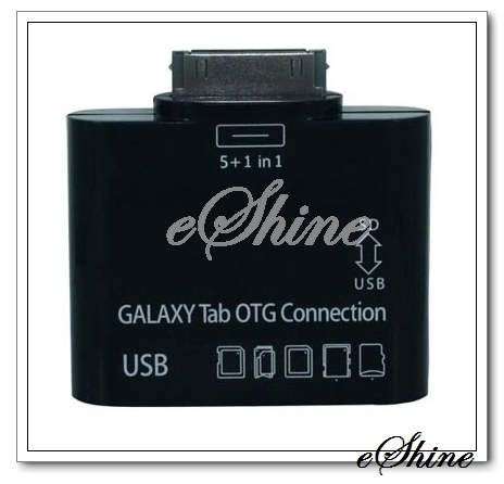 5 in 1 Card Reader OTG Connection Kit Adapter Connector for Samsung Galaxy Tab