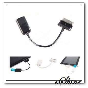 USB Host OTG Cable Cord Adapter for Samsung Galaxy Tab Tablets (30 Pin to Female)