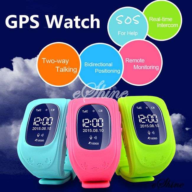 Kids Smart Watch Phone GPS LBS Double Location Tracker Safe Anti-lost Watch