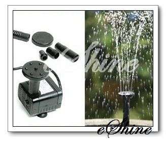 Solar Power Water Fountain Pump Pond Feature