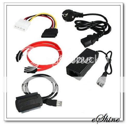 USB 2.0 to IDE SATA 2.5 3.5 HDD Converter Cable