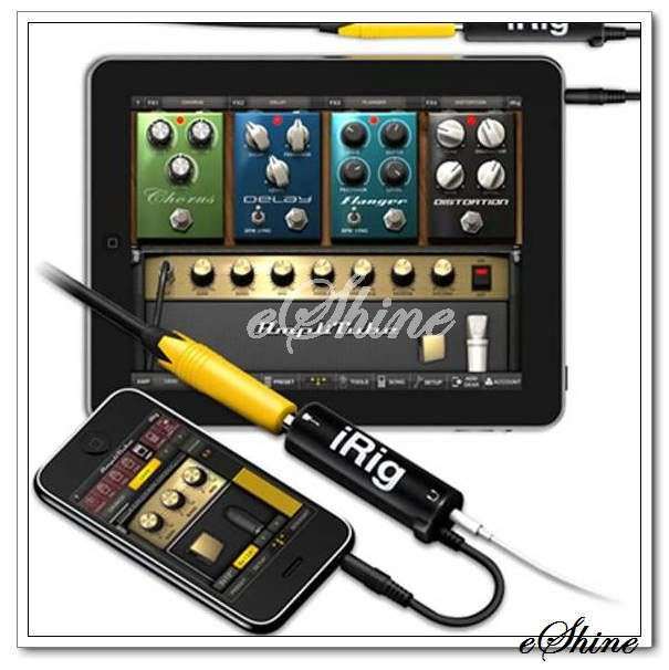 Guitar Audio Interface Adapter Connector for Apple iPhone iPad iPod