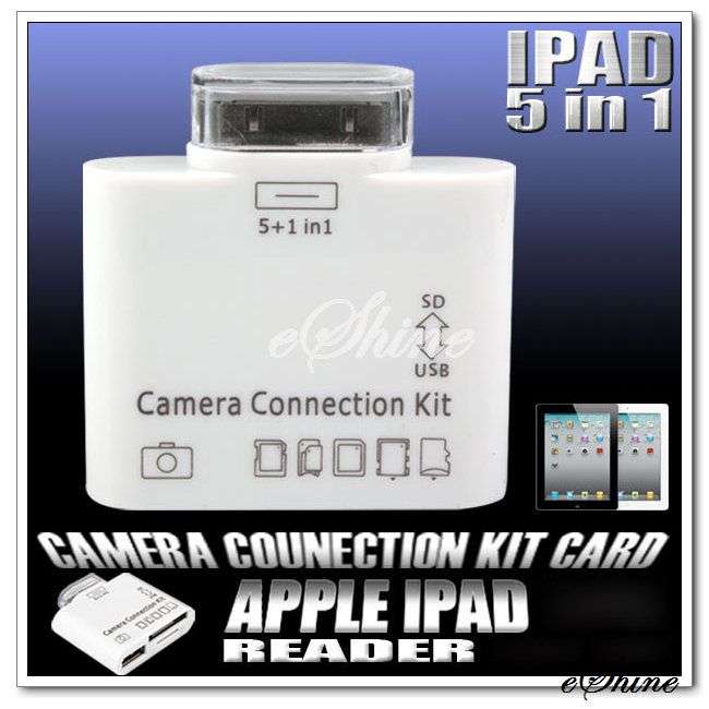 Apple iPad 5 in 1 Camera Connection Kit Card Reader SD TF