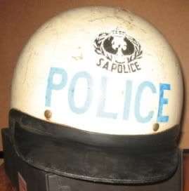 SAP Police Motorcycle style helmet with royal crest