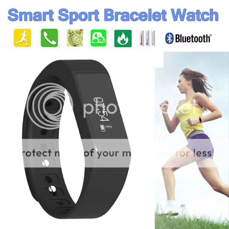 *LOCAL STOCK* Smart Wristband Bracelet Bluetooth Watch Sleep Tracker Health Black