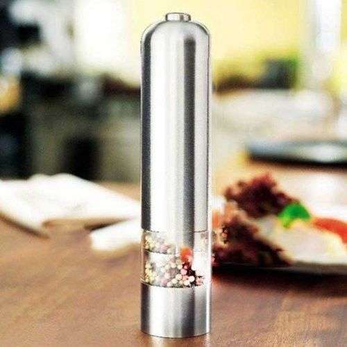 *LOCAL STOCK* Stainless Steel AUTOMATIC ELECTRIC  Pepper & Salt Mill Grinder Gourmet Cooking Set