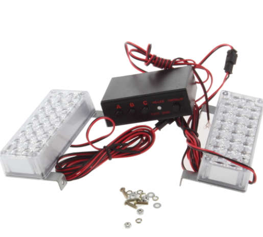 Crazy Auction LED Car Strobe Flash Light Panel Emergency 3 Flashing Modes