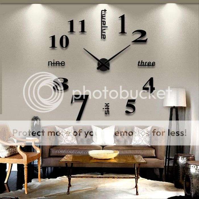 *LOCAL STOCK* Modern Wall Clock Living Room DIY 3D Home Decoration Large Art Design