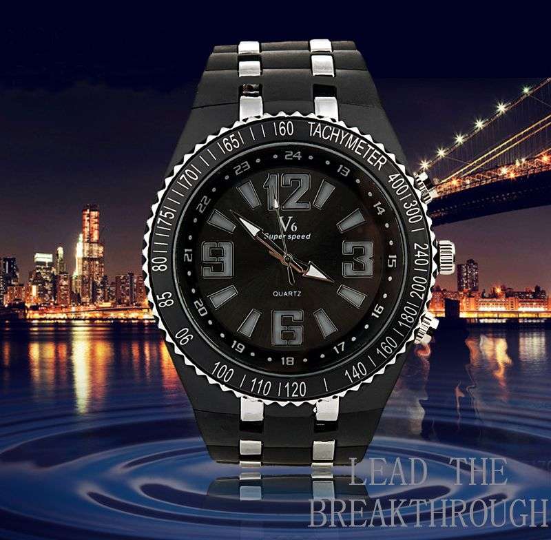 *LOCAL STOCK* Luxury Fashion Sport V6 Watch Men Leisure Fashion Tyre Style Watch