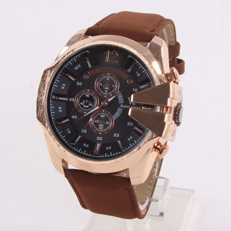 *LOCAL STOCK* Luxury Military Army Quartz Analog Fashion Mens leather Strap V6 Sport Wrist watch