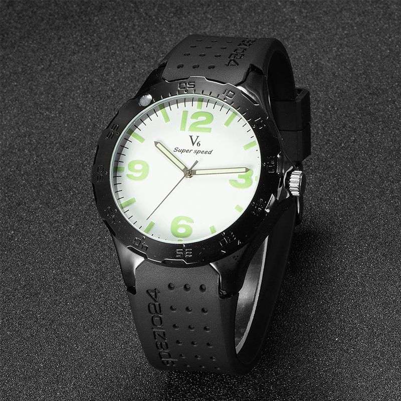 *LOCAL STOCK* Luxury Military Quartz Analog Fashion Mens V6 Sport Large Numbers Wrist watch