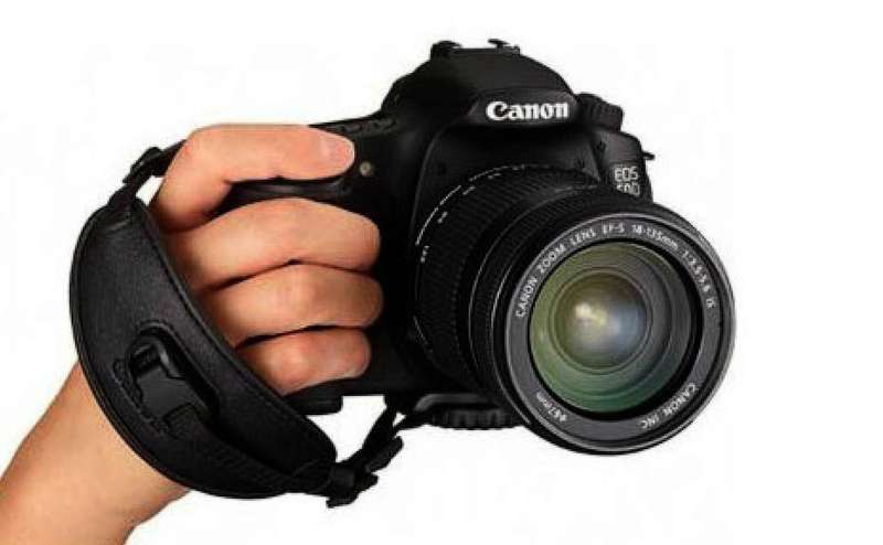 -LOCAL STOCK- Leather Digital/SLR Camera Wrist Strap Hand Grip for DSLR (Black)