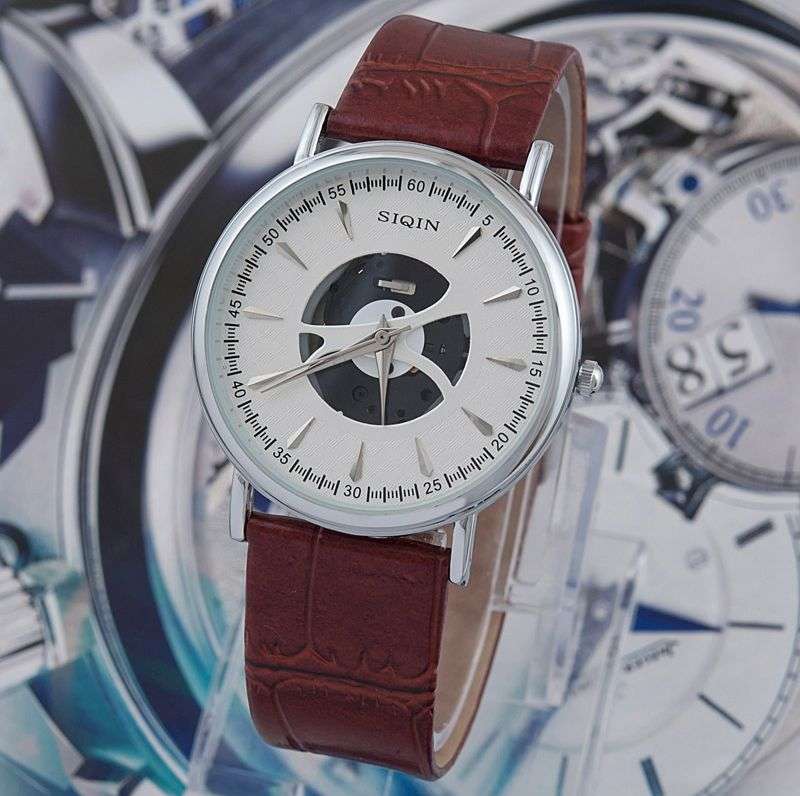 *LOCAL STOCK* Elegance SIQIN Quartz Analog Fashion Business PU Leather Strap Wrist watch