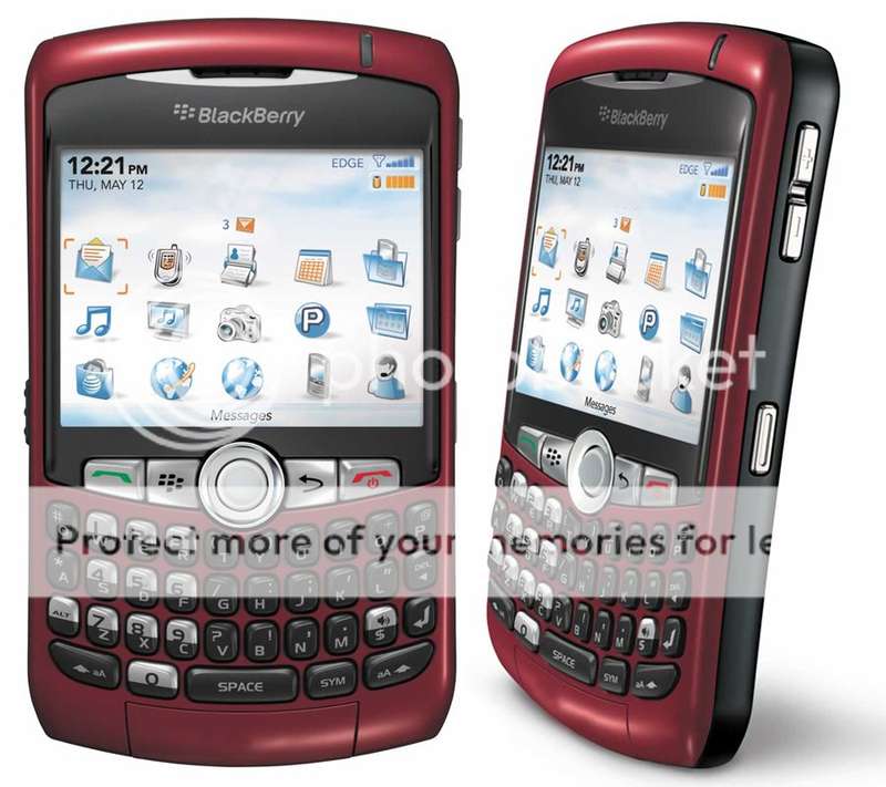 NEW ARRIVAL !!!! GENUINE Blackberry 8310 Curve with accessories - BBM - BIS Smartphone Colour:Red