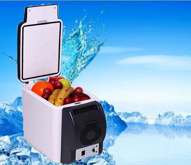 *LOCAL STOCK* 6L Portable Car Electronic 2-in-1 Cooling & Warming Refrigerator Fridge Storage~WHITE