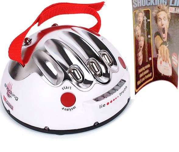 *LOCAL STOCK* New funny Polygraph test Electric Shock Lie Detector Adult Game Truth Shockin