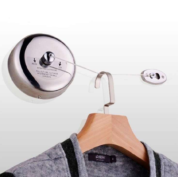 -LOCAL STOCK- Retractable Single Line Indoor Clothesline Hotel style clothes drying line