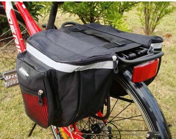 -LOCAL STOCK- Waterproof Bike Rear Seat Tail Bag Bicycle Cycling Pannier Bag Tail Pack Pouch