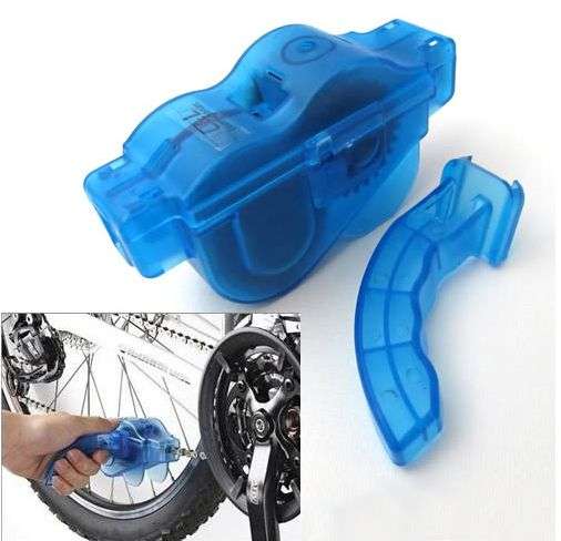 -LOCAL STOCK- New Cycling Bicycle 3D Chain Cleaner Machine Brushes Scrubber Quick Clean Tool