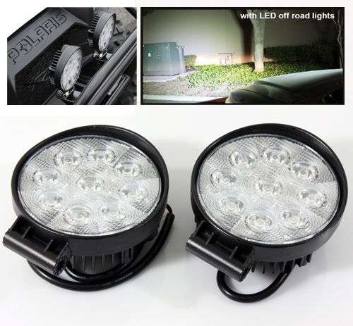 *LOCAL STOCK* 2 pcs 27W 9 LED Flood LED Off road Round Work Light Camp SUV ATV Car Truck Boat
