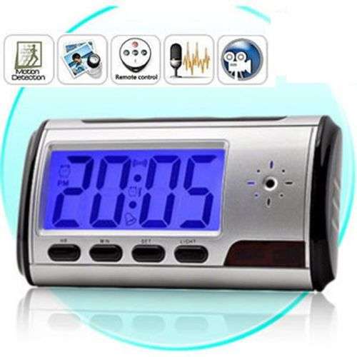 *LOCAL STOCK* Digital Clock Spy Hidden Camera DVR Recorder Motion Detection Remote Control