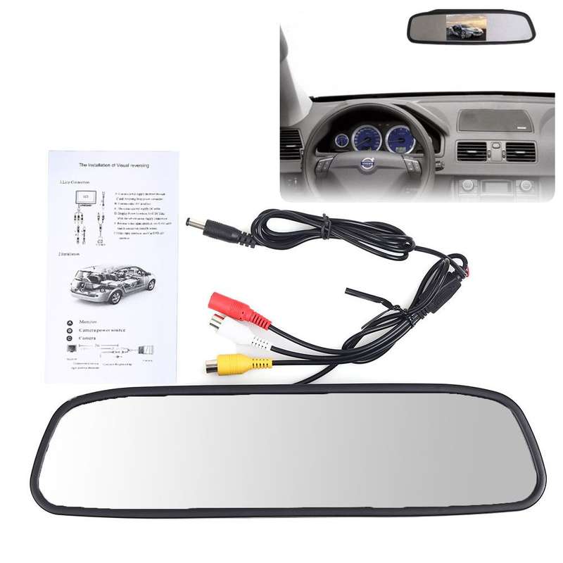 *LOCAL STOCK* New 4.3 Inch TFT Car LCD Screen Rear View Rearview DVD AV Monitor Mirror