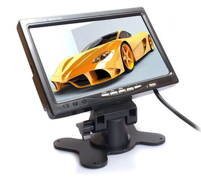 *LOCAL STOCK* 7 Inch LCD Color 2-CH Video Input DVD Car Rearview Monitor For Car Reversing Camera