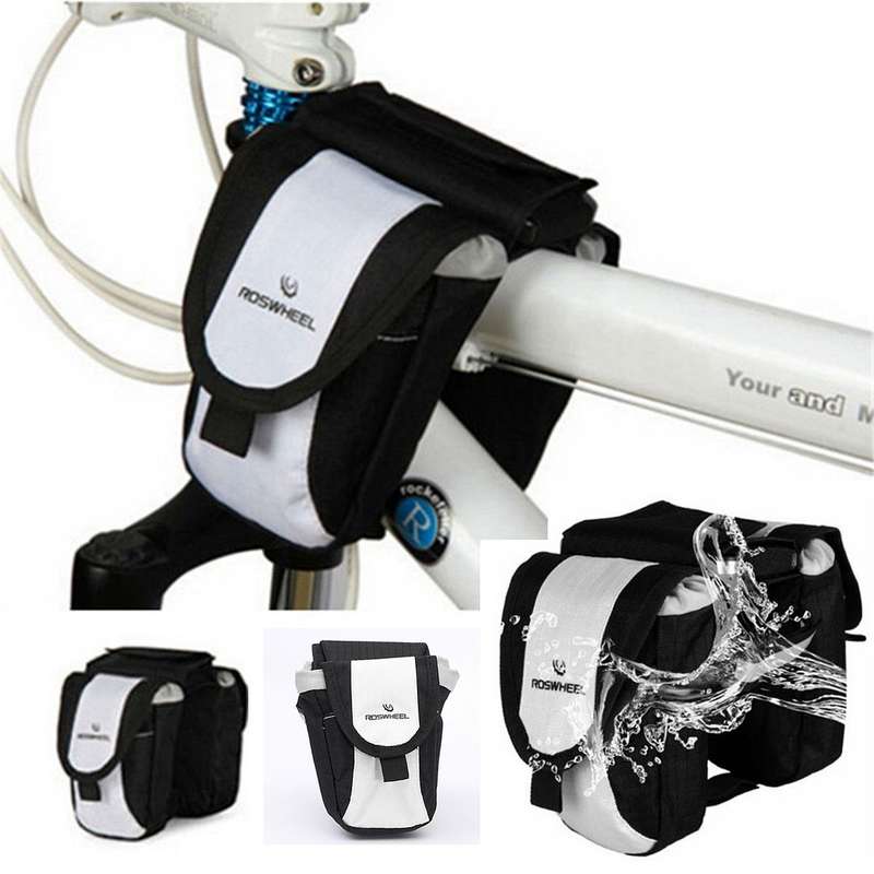 *LOCAL STOCK* New Roswheel Bicycle Bike Front Tube Frame Pannier Double Bag Pack Phone Pouch