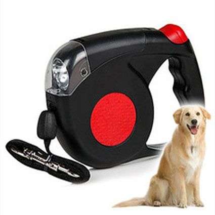 *LOCAL STOCK* New Strong Automatic Retractable Pet Dog Leash With Flashlight & Safety Reflectors