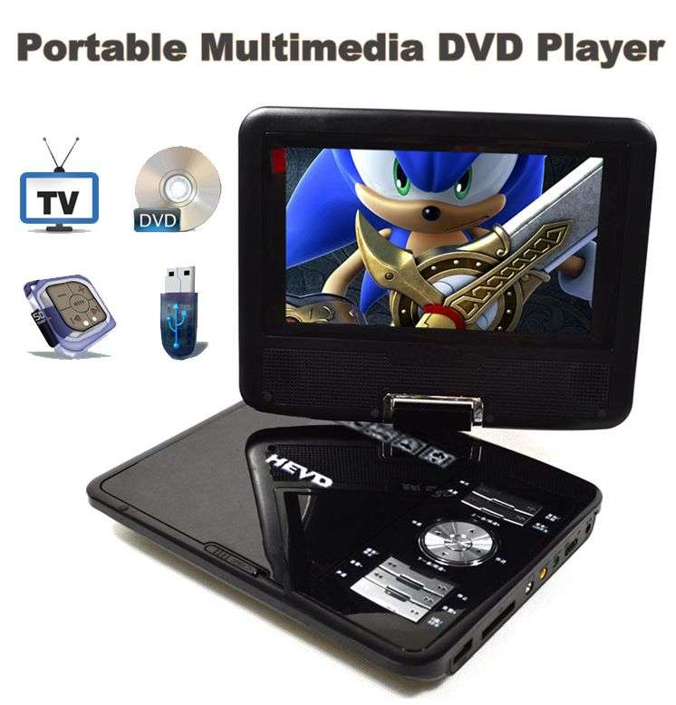 NEW!!! PORTABLE DVD PLAYER WITH TV TUNER / GAME PLAYER / SD CARD READER / MP3
