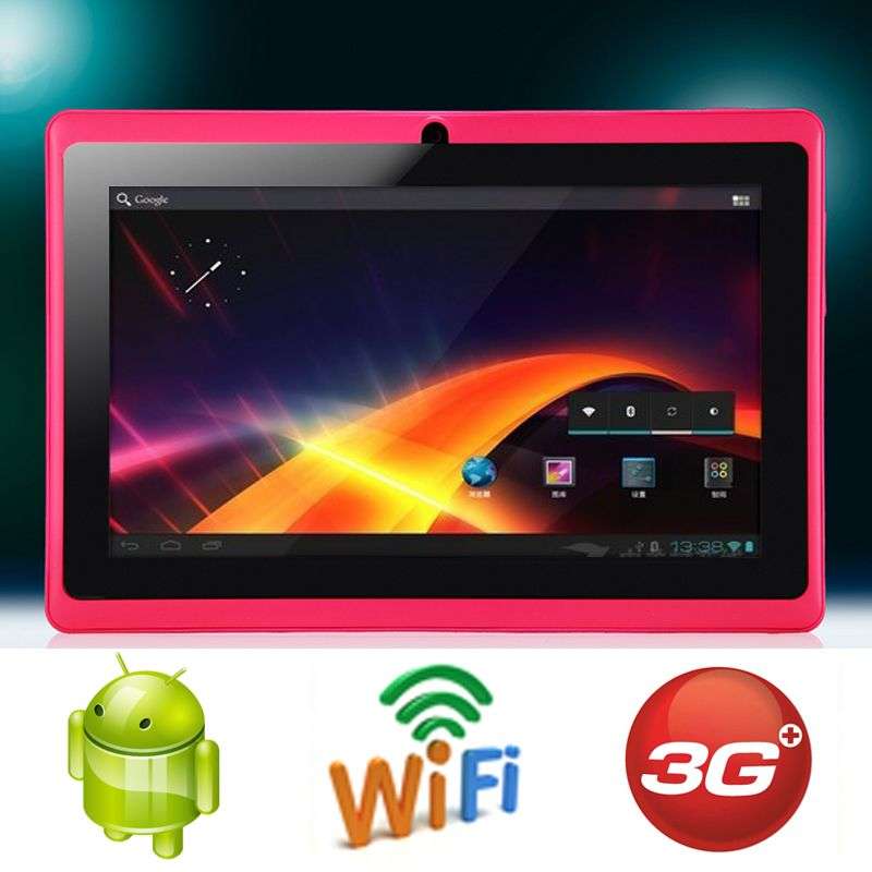 Dual Camera *PINK* - 7 Inch Android 4.0 - 512MB RAM - 4GB built-in memory- 3G - WIFI