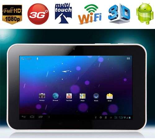 New Release !!! Slim Design 7 Inch Google Android 4.0 Tablet PC - 3G - WIFI~Color WHITE