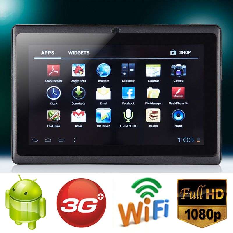 *LOCAL STOCK*BLACK* 7 Inch Android 4.0 Tablet PC-3G-WIFI-Capacitive