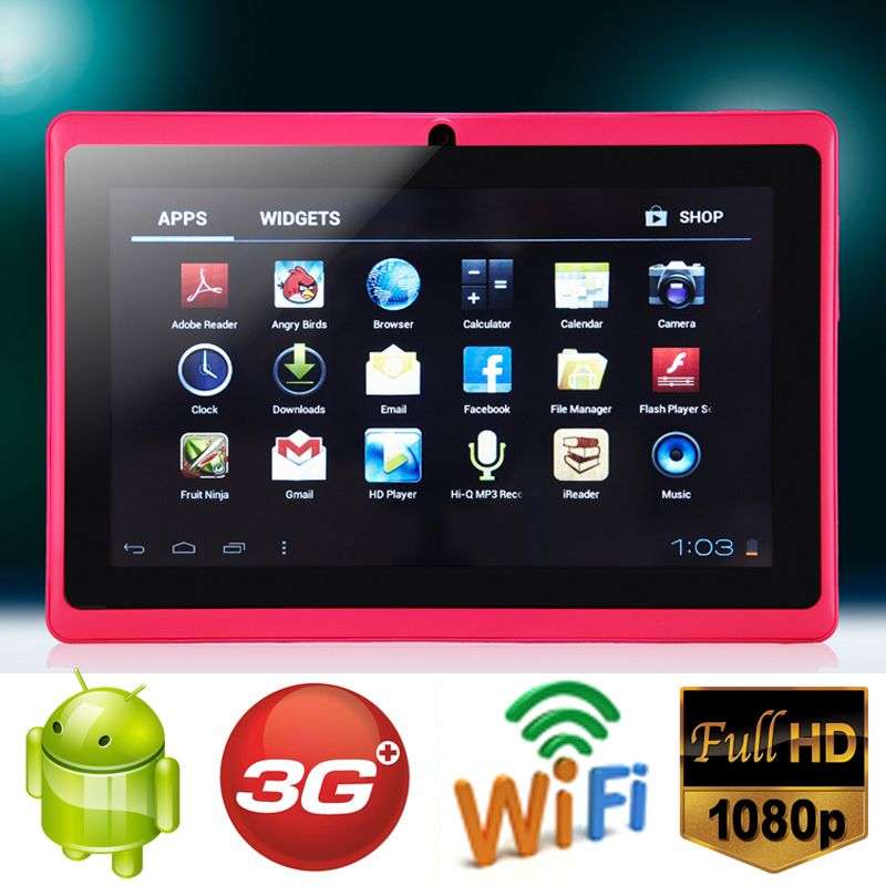 Crazy Wednesday -*LOCAL STOCK*PINK* 7 Inch Android 4.0 Tablet PC-3G-WIFI-Capacitive