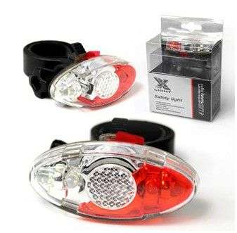 -LOCAL STOCK- Bicycle Super Bright 4 LED Safety Rear light Lamp for Bike Helmet Arm