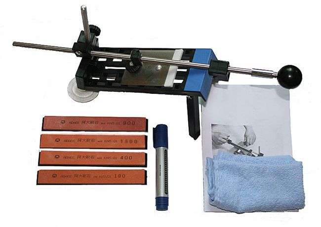 -LOCAL STOCK- Fix-angle Knife Sharpener Professional Kitchen Sharpening System Kits with 4 Stones
