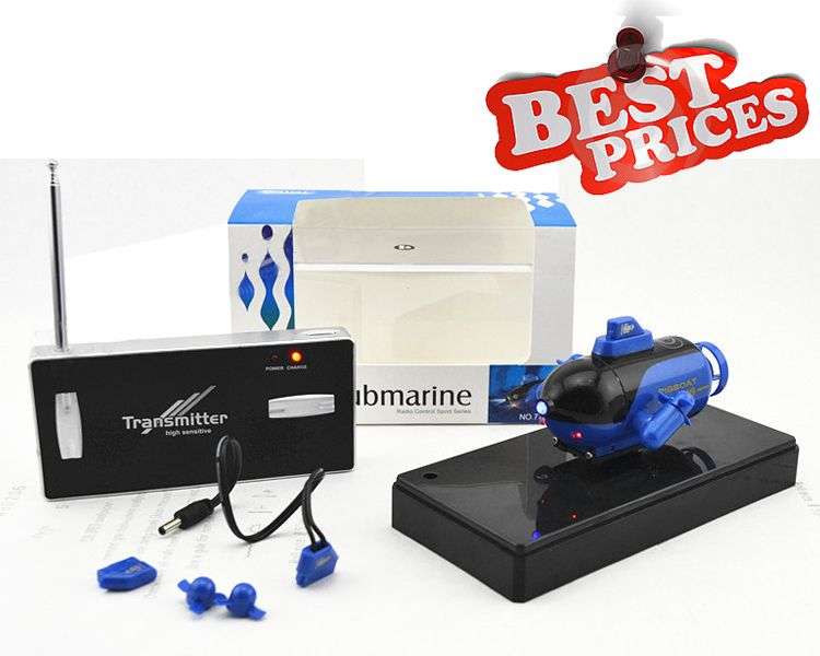 *LOCAL STOCK* Mini Radio Remote Control RC Submarine Sub Boat Explorer Gift With Flashlight