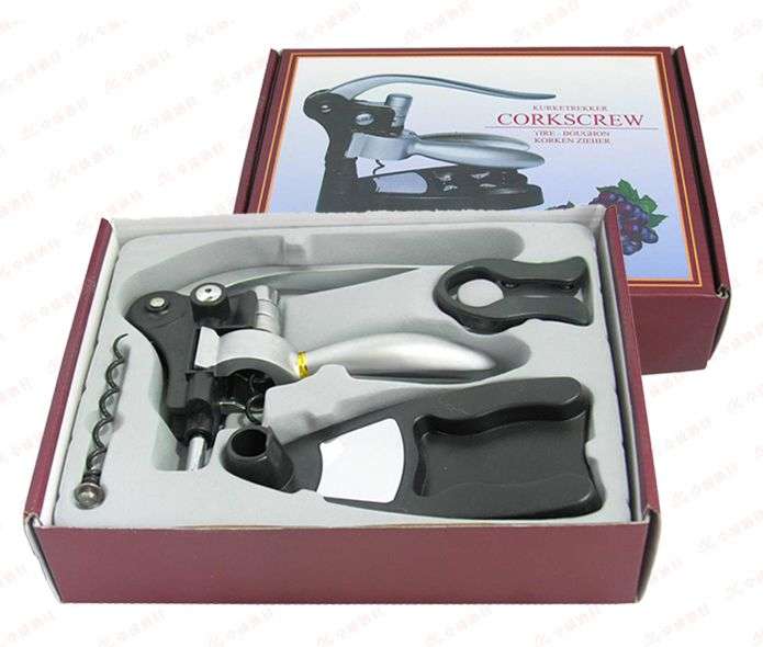 *LOCAL STOCK* Deluxe Rabbit Red Wine Opener Cork Bottle Tire Corkscrew Collar Pourer ~ Gift Box