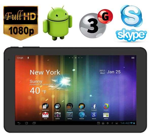 Cazy Wednesday *LOCAL STOCK* PREMIUM 10.1 Inch Widescreen Android 4.0 - 3G - WIFI - 24Hr Delivery