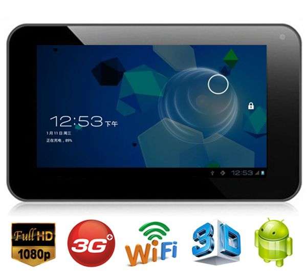 *LOCAL STOCK* Capacitive *RED* 7 Inch Google Android 4.0 Tablet PC - 3G - WIFI
