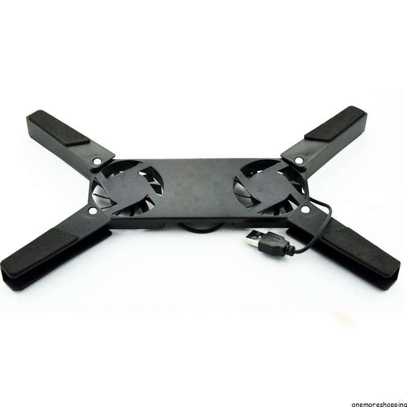 *LOCAL STOCK* USB Foldable Folding Cool Cooler Cooling Fan Pad w/ 2 Fan for Laptop Notebook
