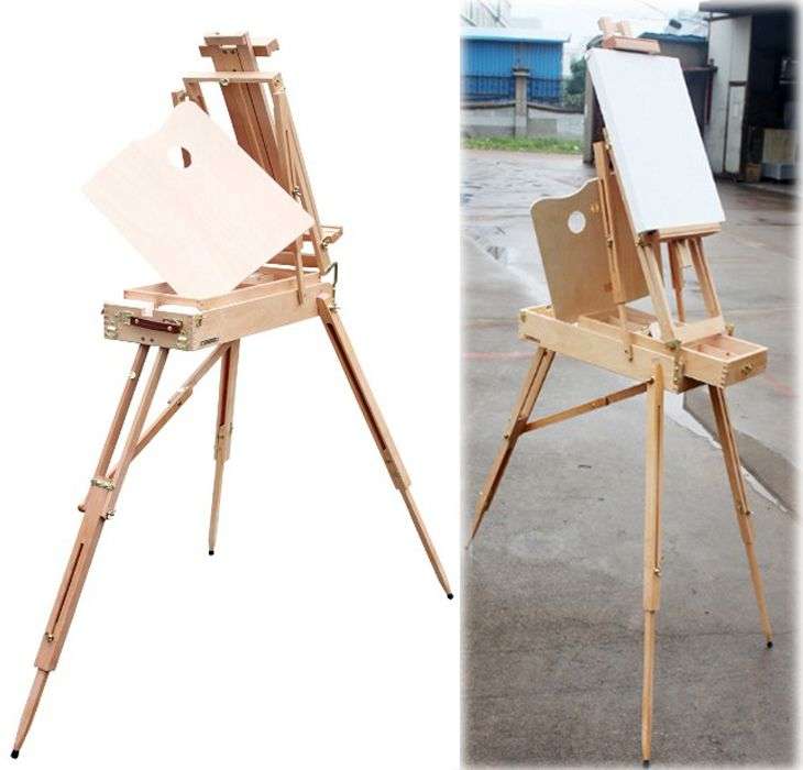 *LOCAL STOCK*LUXURY Portable French Easel Beech Wooden Sketch Box Folding Art Artist Painters Tripod