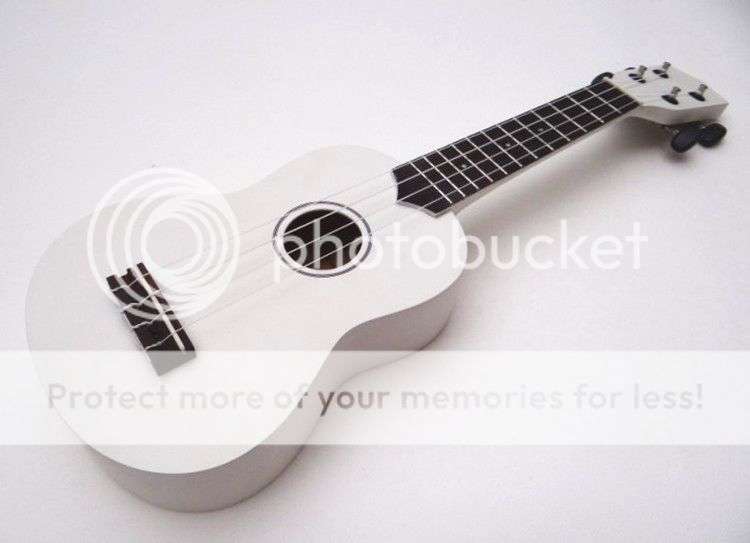 *LOCAL STOCK* Professional Acoustic Soprano Ukulele Musical Instrument ~ WHITE