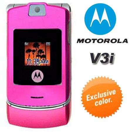 Exclusive Color !!! GENUINE Motorola RAZR V3i ,UNLOCKED Cellphone~Color Peachblow