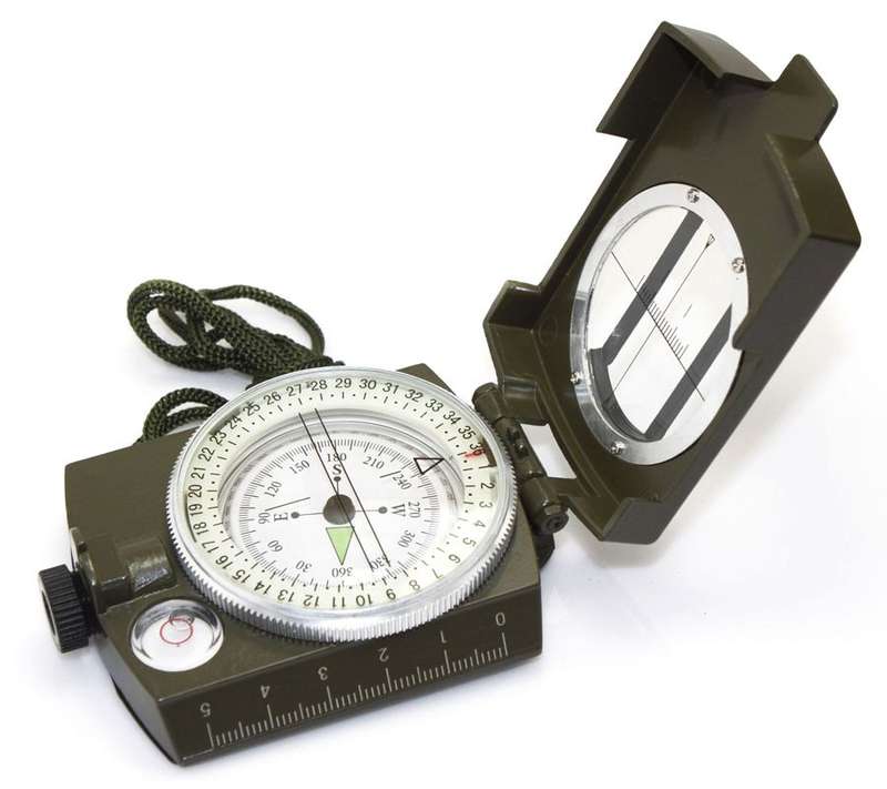 *LOCAL STOCK* High Quality Pocket Military Army Geology Metal Compass Military Green Color