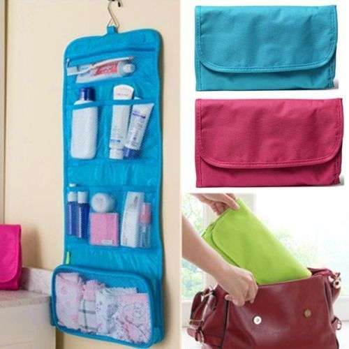 *LOCAL STOCK* Toiletry Travel Cosmetic Makeup Purse Wash Organiser Storage Hanging Bags~BLUE
