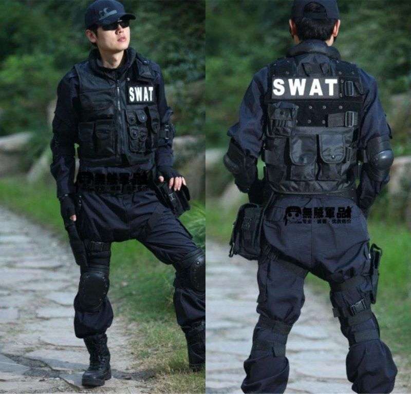 *LOCAL STOCK* Men's SWAT Airsoft Tactical Vest Hunting Combat Vest Sport Hunting Vest Black