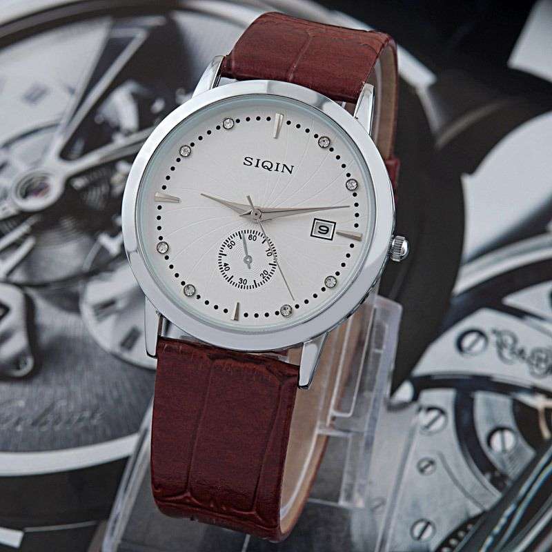 *LOCAL STOCK* Elegance Quartz Analog Fashion Business PU Leather Strap Wrist watch