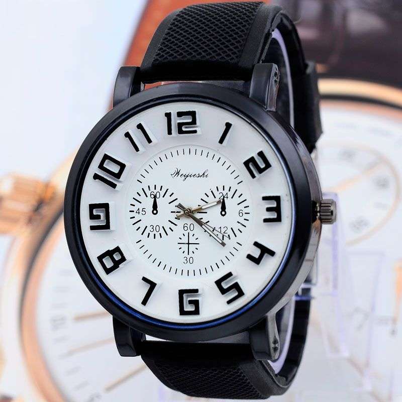 *LOCAL STOCK* Fashion Quartz Analog Mens Dress Sport Large Numbers Wrist watch